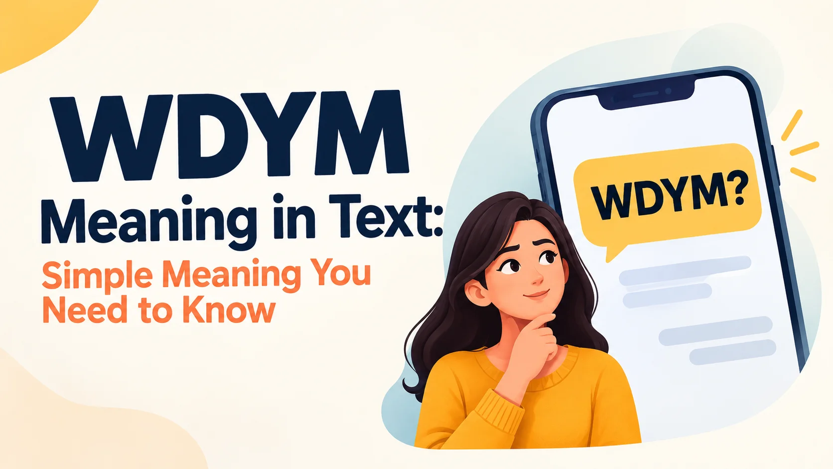 WDYM Meaning in Text: Simple Meaning You Need to Know