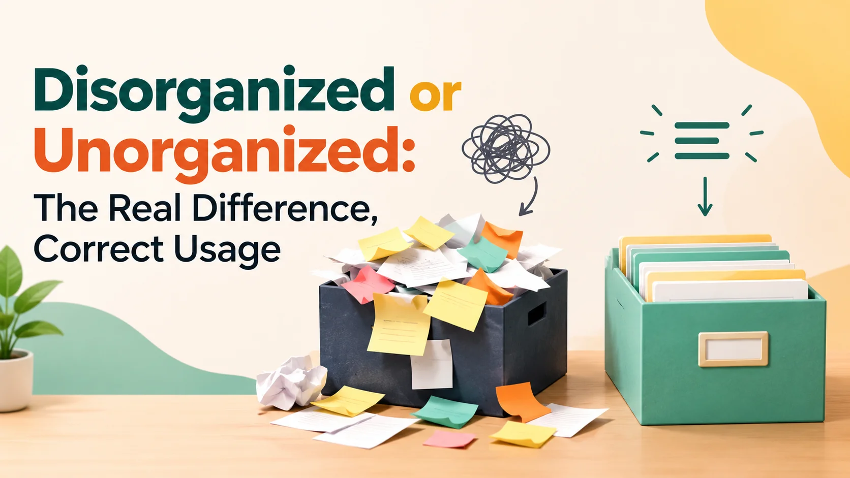 Disorganized or Unorganized: The Real Difference, Correct Usage