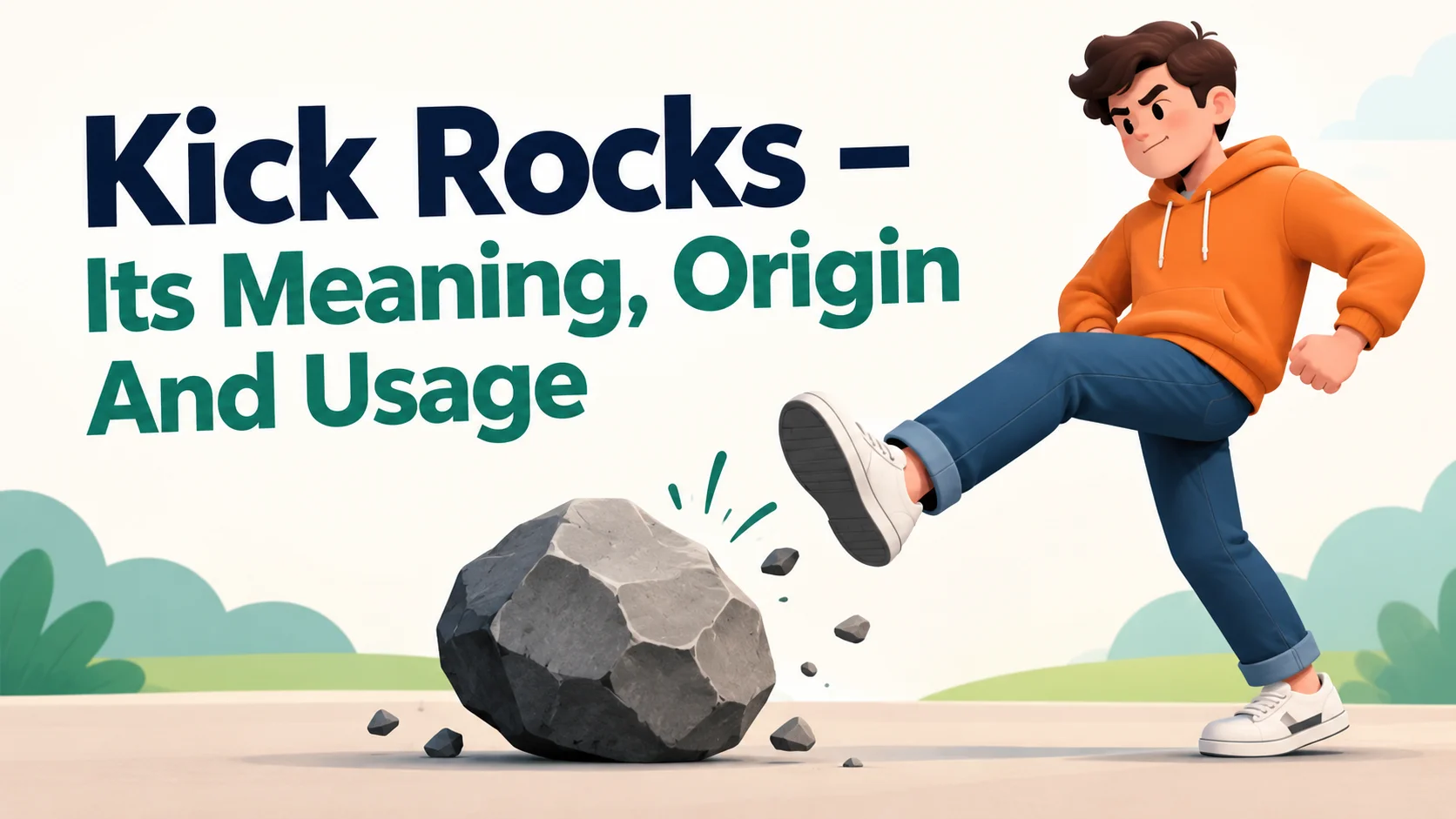 Kick Rocks – Its Meaning, Origin And Usage