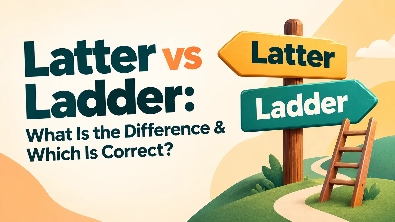 Latter vs Ladder: What Is the Difference & Which Is Correct?